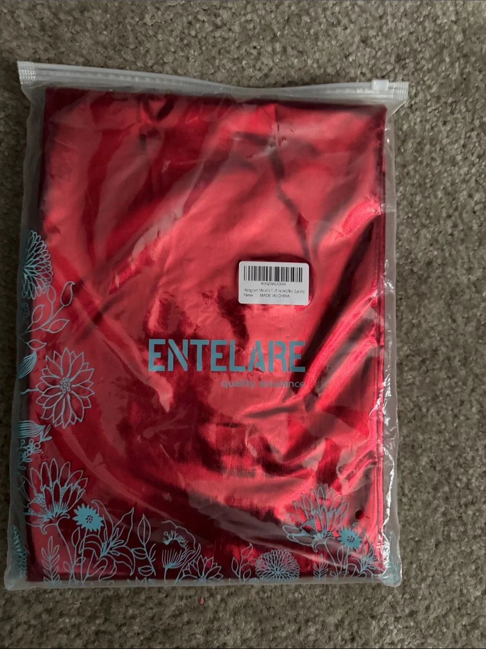 Hologram Metallic Foil Stretch Fabric
